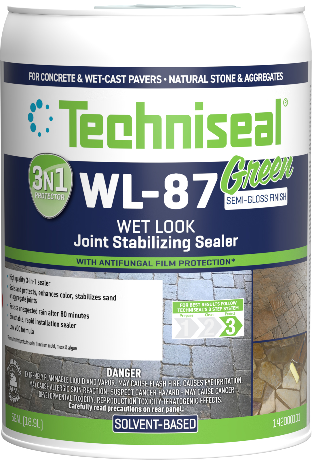 WL-87 Green 3-in-1 Joint Stabilizing Sealer | Wet Look | Techniseal